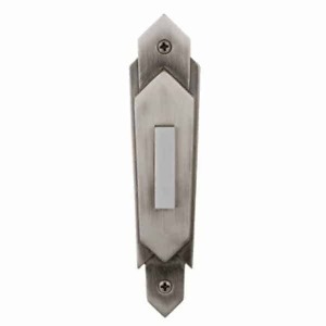 PB3032-AP Craftmade Art-Deco Styled Wired Doorbell Push Button in 2 Finishes