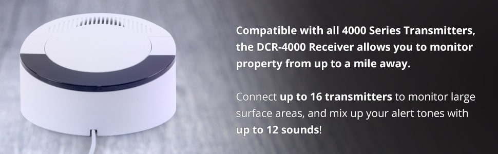 Dakota Alert DCR-4000 wireless doorbell with multiple receivers