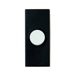 DH1824 Simple Black Chime Push Button with White Center