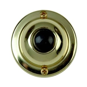 DH1605 Circular Brass Wired Doorbell Button 1