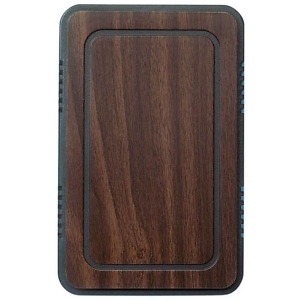 DH315 Dark Stained Wood Wired Doorbell 1