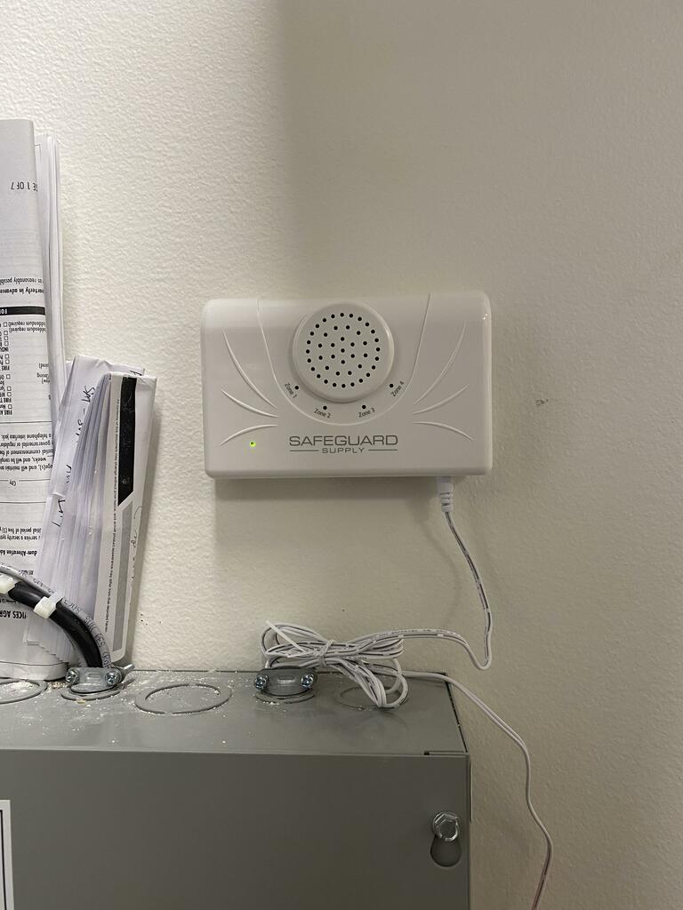 ERA-DCRX Receiver Mounted on Warehouse Wall