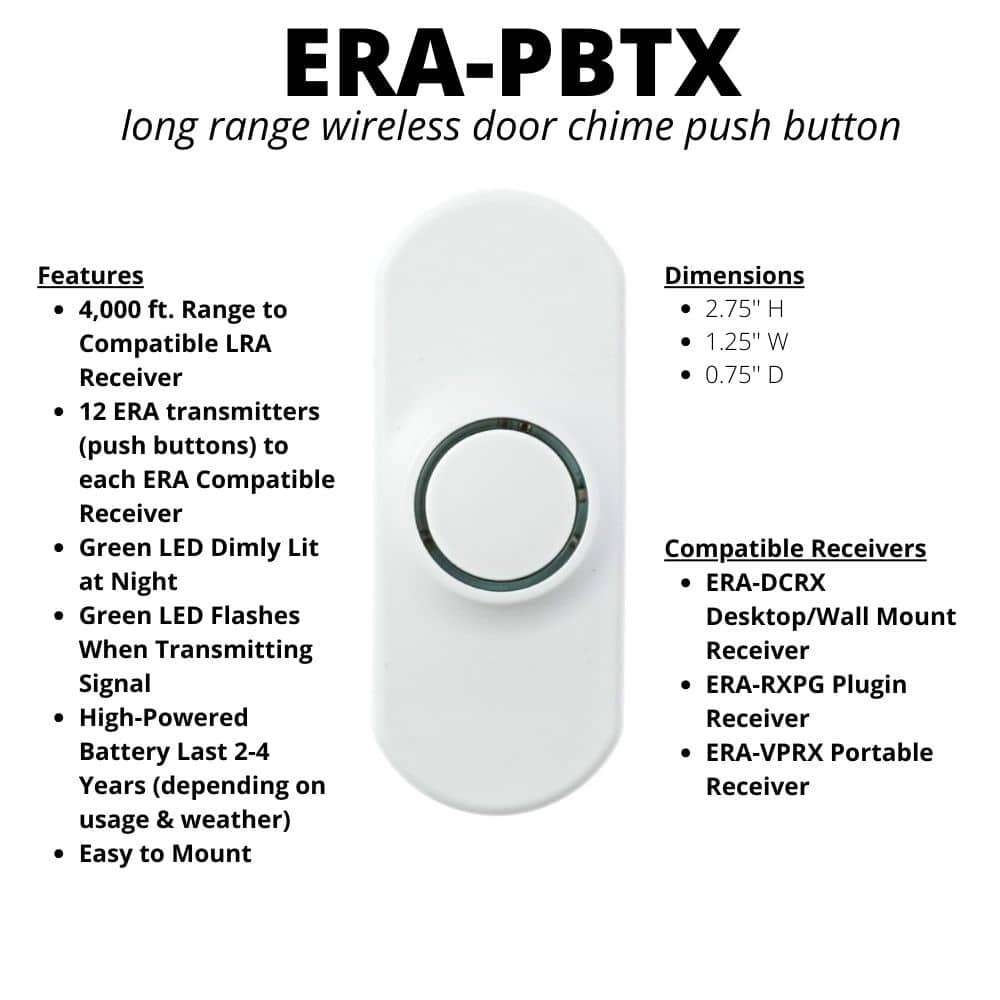 LRA-PBTX Wireless Push Button and Callouts