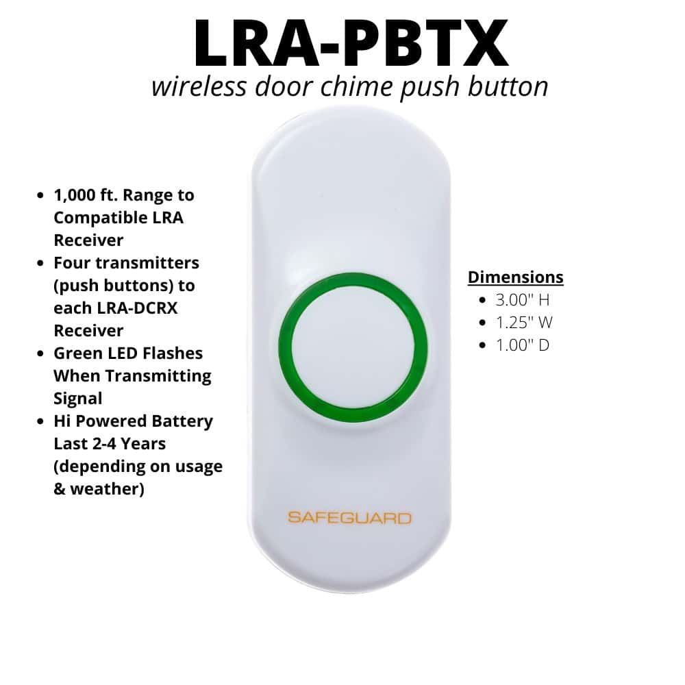 LRA-PBTX Wireless Push Button with Callouts