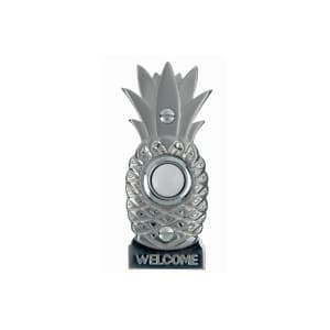 PB1673L Pineapple Shaped Lighted Wired Doorbell Button Available in Silver or Brass