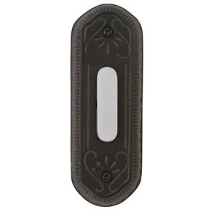 PB3034 WB Surface Mount Designer Lighted Push Button in Weathered Black 1