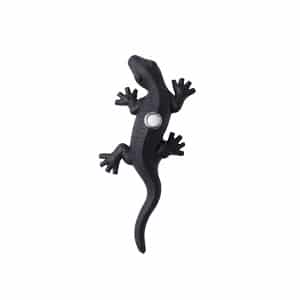 PBLGECKO FB Large Gecko Shaped Wired Doorbell Push Button in Flat Black Finish 2