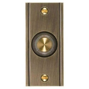 wired doorbell button solid antique brass base dh1631l v 1 2 1